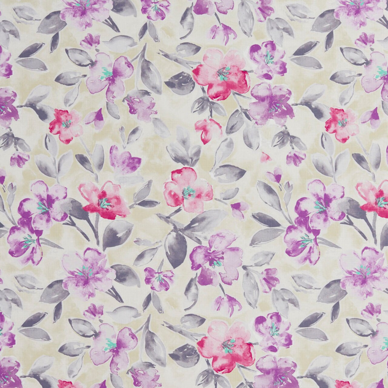 Upholstery Fabric - Purple Floral Upholstery Fabric 54 Inches"
